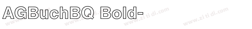 AGBuchBQ Bold字体转换 AGBuchBQ Bold字体转换